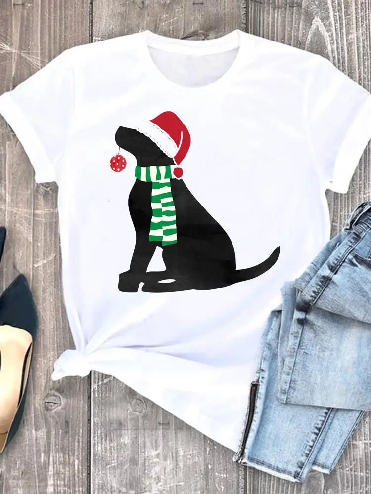 Dog Lovely Trend Cute 90s Women Clothes Print O-neck New Year Graphic T-shirt Lady Casual Female Christmas Fashion Shirt Tee
Dog Lovely Trend Cute 90s Women Clothes Print O-neck New Year Graphic T-shirt Lady Casual Female Christmas Fashion Shirt Tee