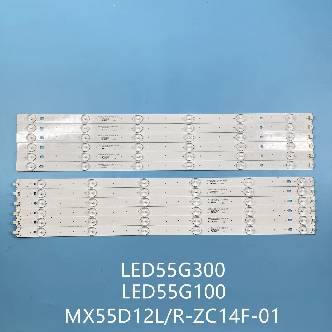 

LED Backlight Strip For MX55D12L MX55D12R-ZC14F-01 ZC21FG-01 303MX550036 303MX550035 Supra STV-LC55T560FL dexp F55D8000K