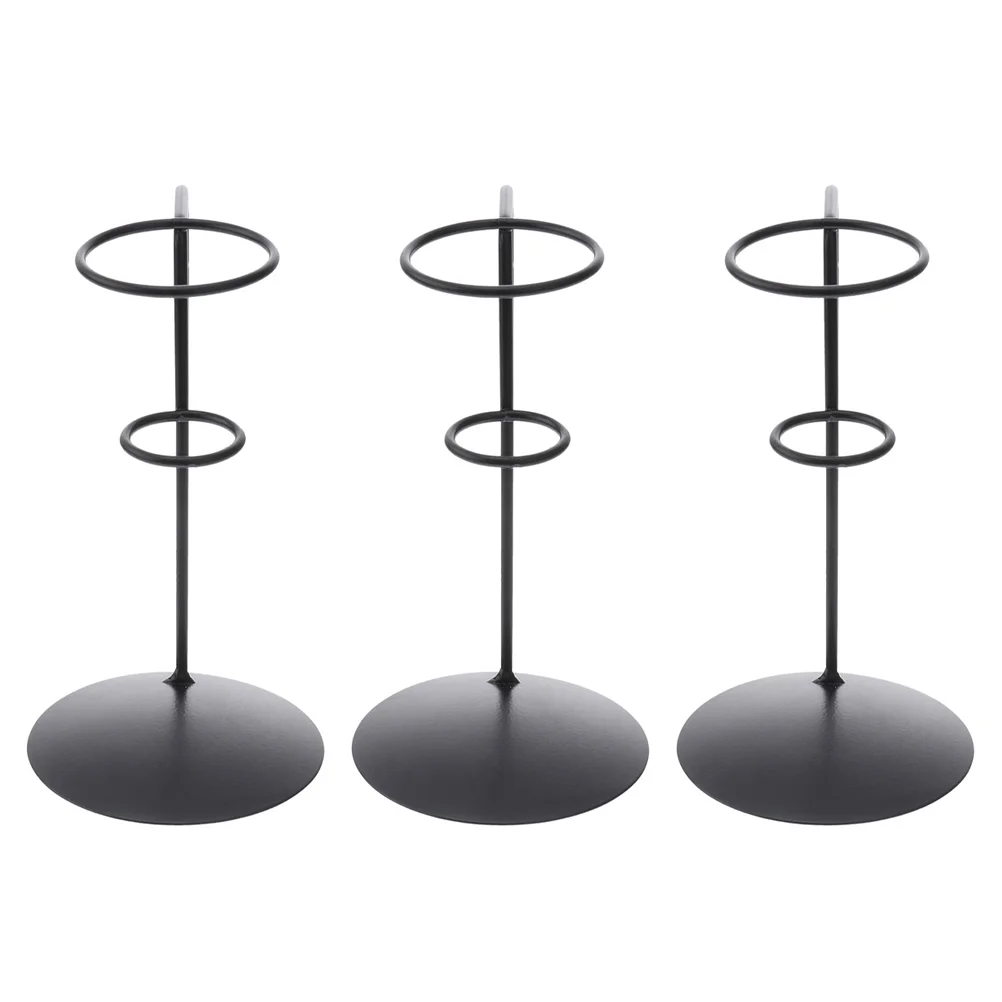 

3 Pcs Iron Ice Cream Stand L Brackets Heavy Duty Cone Holder Metal Egg Shelf Dessert Display Stands Holders Support Wrought