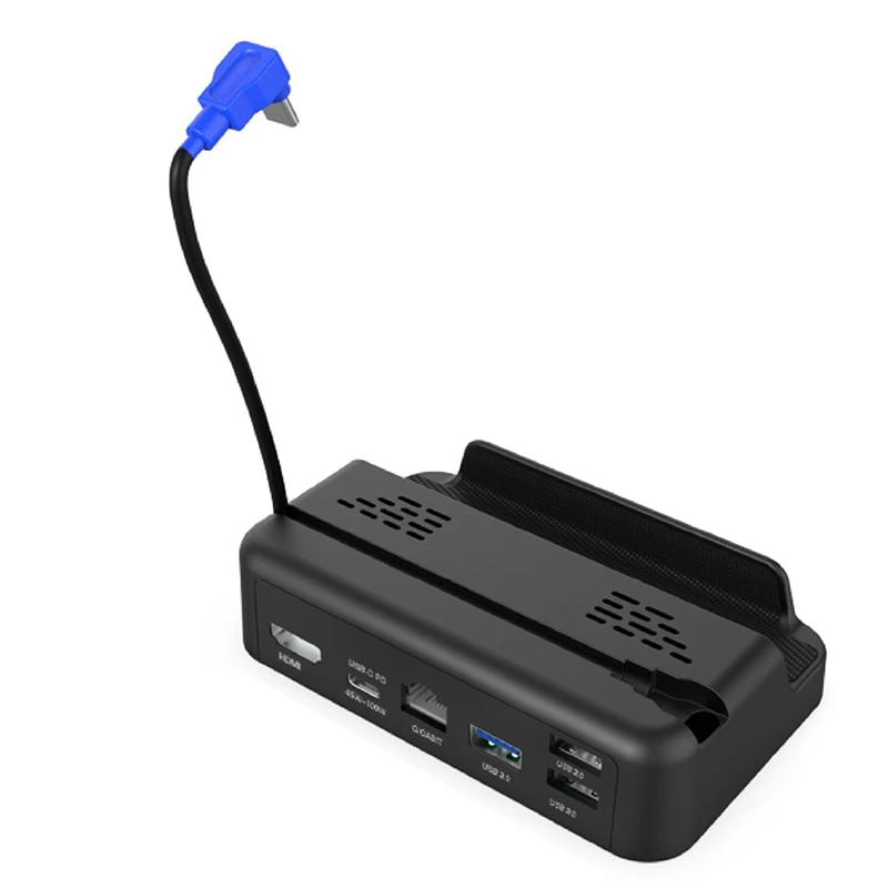 6 In 1 Dock Station TV Base Stand Hub Holder USB C With RJ45 Port 4K -Compatible For Steam Deck/Switch
6 In 1 Dock Station TV Base Stand Hub Holder USB C With RJ45 Port 4K -Compatible For Steam Deck/Switch