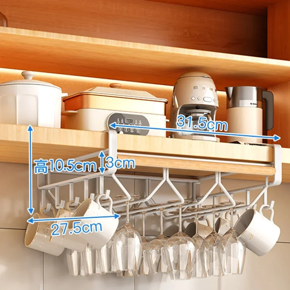 

Hanger Board Paper Towel Cover Rack Storage Rag Holder Hook Lid Hanging Cutting Shelf Layered Cupboard Under Kitchen Pot