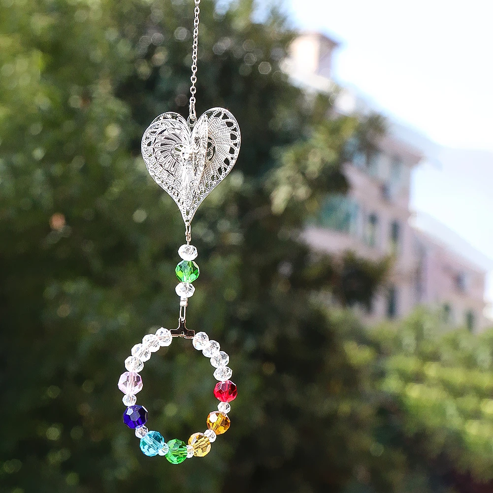 Multi-layer Love Heart Colorful Faceted Crystal Ball Sun Catcher Prism Pendant Handmade DIY Window Garden Car Hanging Decoration
Multi-layer Love Heart Colorful Faceted Crystal Ball Sun Catcher Prism Pendant Handmade DIY Window Garden Car Hanging Decoration