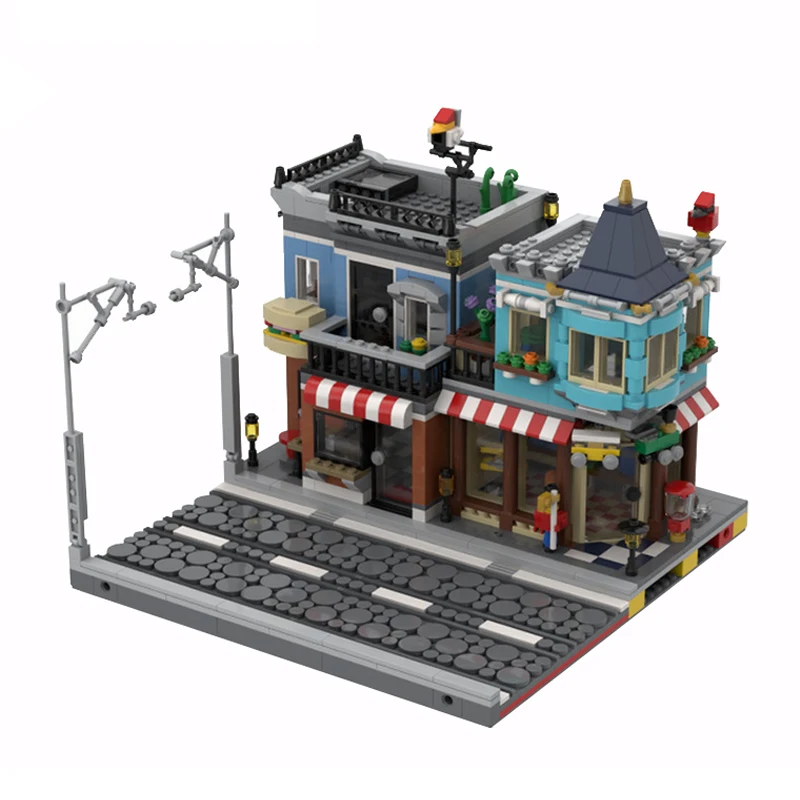 MOC Creative Expert Ideas City Toy Shop Delicatessen Deli Model Bricks Building Blocks DIY enlighten Toys for children gifts
MOC Creative Expert Ideas City Toy Shop Delicatessen Deli Model Bricks Building Blocks DIY enlighten Toys for children gifts