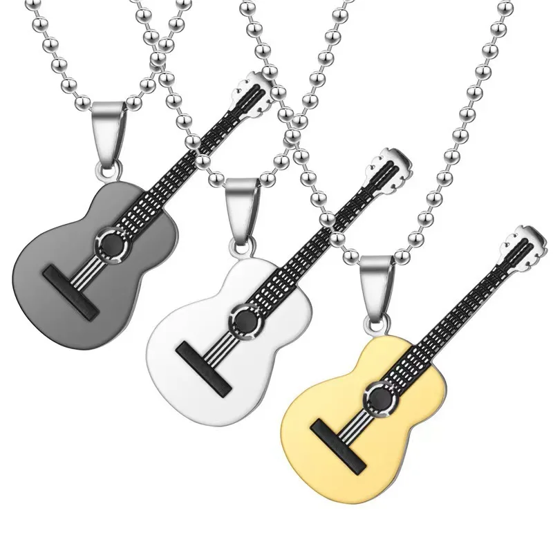 2023 Fashion Stainless Steel Guitar Pendant Necklace Women Men Fashion Punk Jewelry Accessories Friend Gift Lover Choker
2023 Fashion Stainless Steel Guitar Pendant Necklace Women Men Fashion Punk Jewelry Accessories Friend Gift Lover Choker