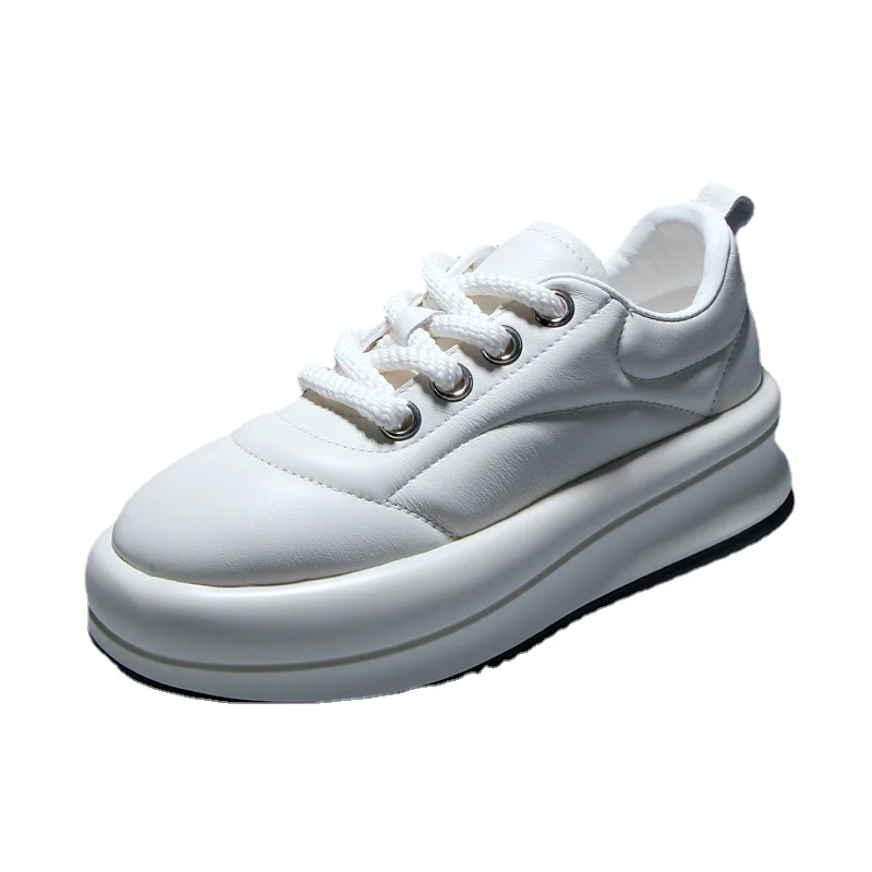 European New Trendy Design Increased Shoes for Men Genuine Leather Thick Sole Bread Shoes Casual Board Shoes Elevator Shoes Male 
European New Trendy Design Increased Shoes for Men Genuine Leather Thick Sole Bread Shoes Casual Board Shoes Elevator Shoes Male