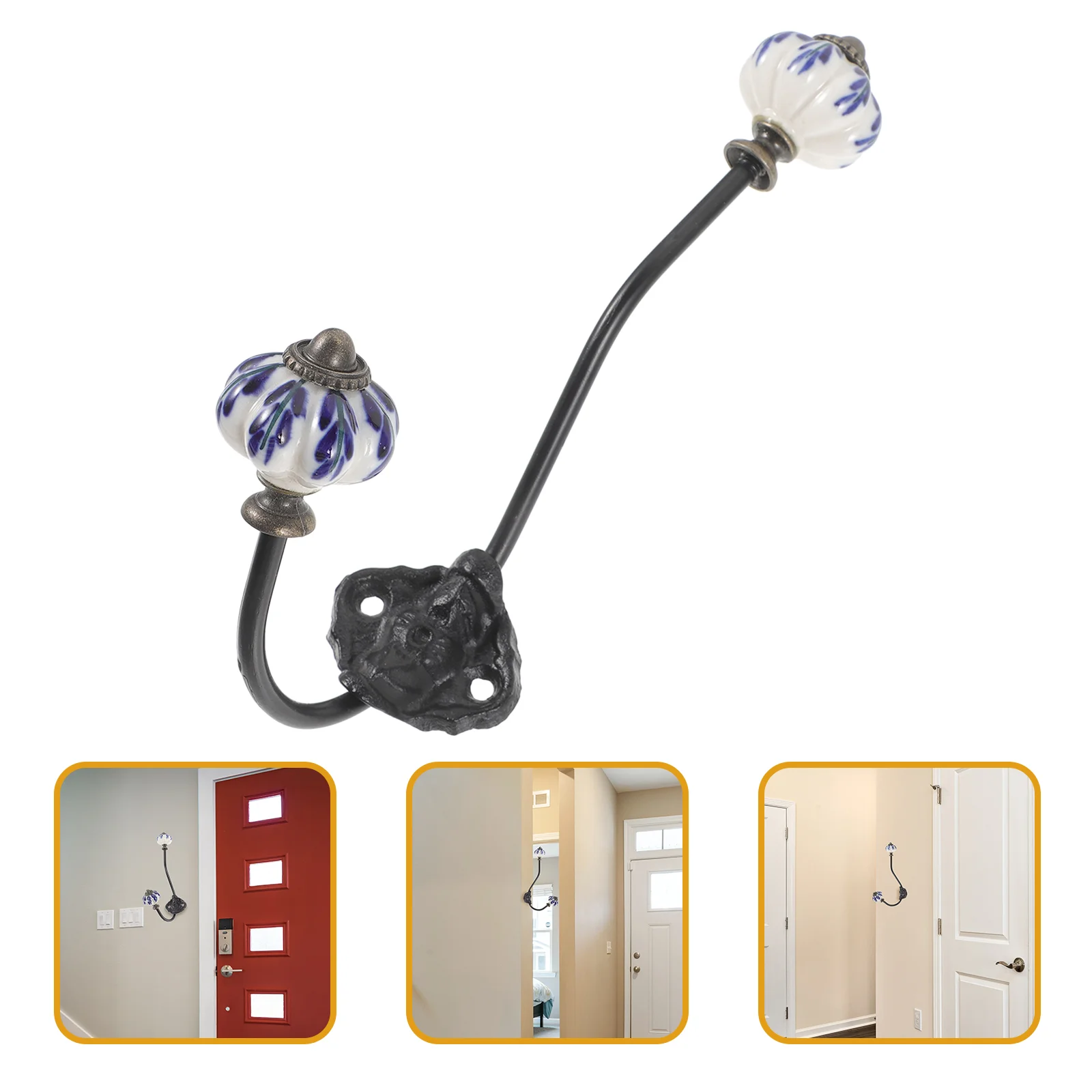 Wall Hooks Rustic Vintage Pumpkin Wall Mounted Hook Metal Ceramic Coat Hook Towel Hooks Decorative Hanger Farmhouse
Wall Hooks Rustic Vintage Pumpkin Wall Mounted Hook Metal Ceramic Coat Hook Towel Hooks Decorative Hanger Farmhouse