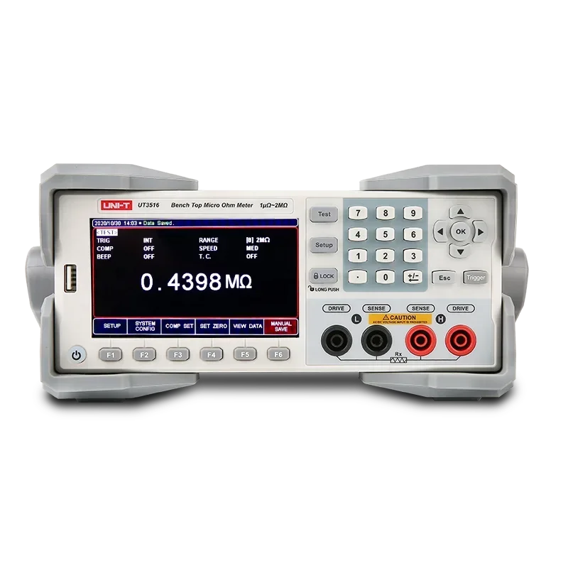 

UNI-T UT3513 UT3516 Micro Ohm Meter Digital DC Resistance Tester 1u-2M Ohm Milliohmmeter Ohmmeter Micro Resistance Test