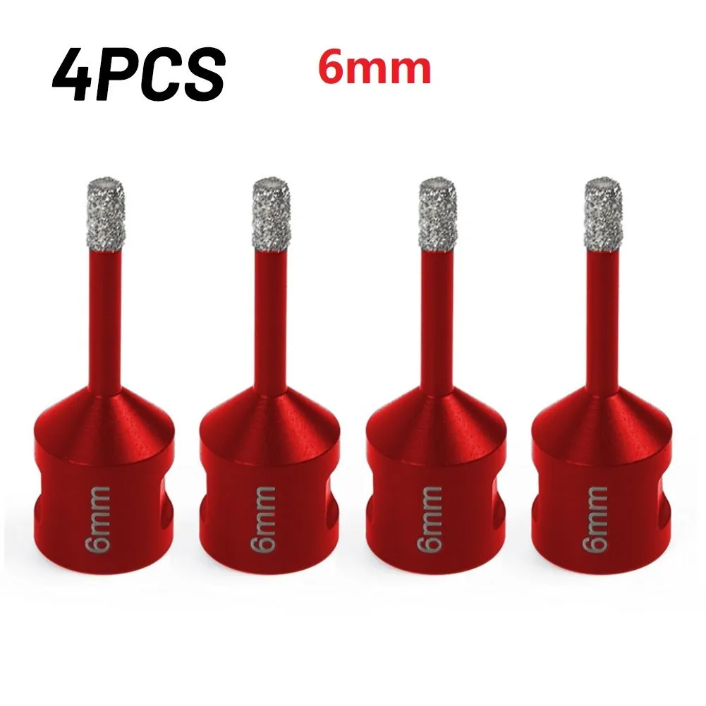 4pcs 6mm Dry Diamond Drill Bits M14 Thread Drilling Core Bits For Porcelain Granite Tile Glass Ceramic Hole Saw Cutter
4pcs 6mm Dry Diamond Drill Bits M14 Thread Drilling Core Bits For Porcelain Granite Tile Glass Ceramic Hole Saw Cutter