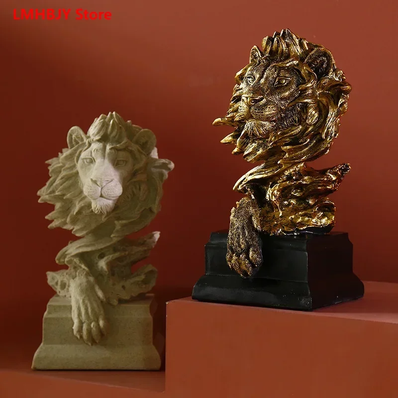Nordic Resin The King of Beasts Lion Head Ornaments Living Room Bookcases TV Cabinets Dining Room Creative Craft Furnishings
Nordic Resin The King of Beasts Lion Head Ornaments Living Room Bookcases TV Cabinets Dining Room Creative Craft Furnishings