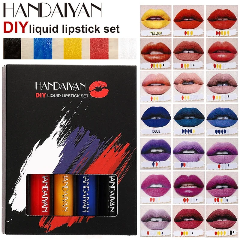 5Pcs/Lot Matte Liquid Lipstick Kit DIY Colors Pigment Lip Gloss Waterproof Long Lasting Lip Tint Makeup Cosmetics
5Pcs/Lot Matte Liquid Lipstick Kit DIY Colors Pigment Lip Gloss Waterproof Long Lasting Lip Tint Makeup Cosmetics