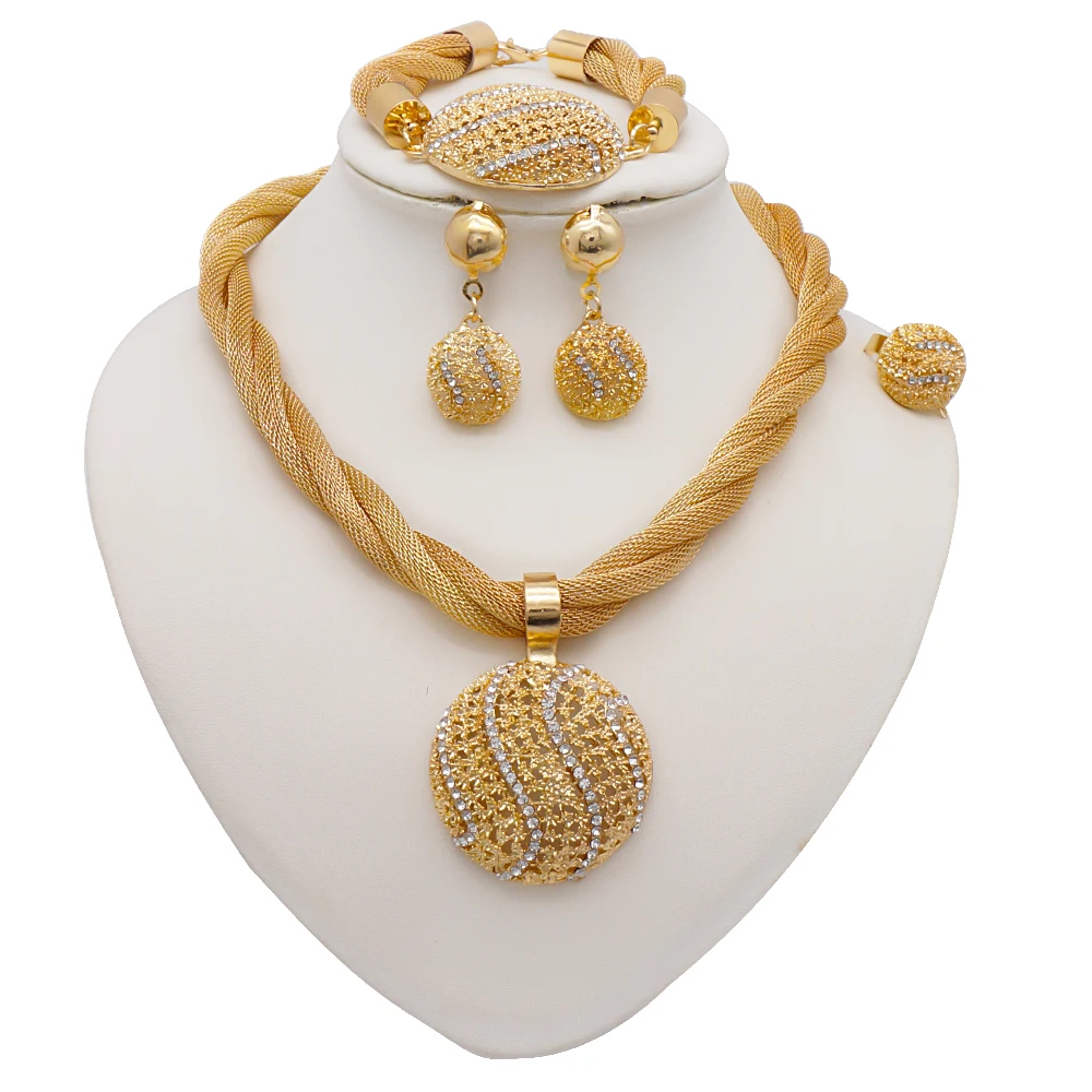 Fashion Jewelry Set Dubai Gold Color Nigerian Wedding African Round Pendant Necklace Jewellery Set Party Gift 14 Mallzona S8b94ddbad9684706a7b16b37e806fcfce Fashion Jewelry Set Dubai Gold Color Nigerian Wedding African Round Pendant Necklace Jewellery Set Party Gift Mallzona