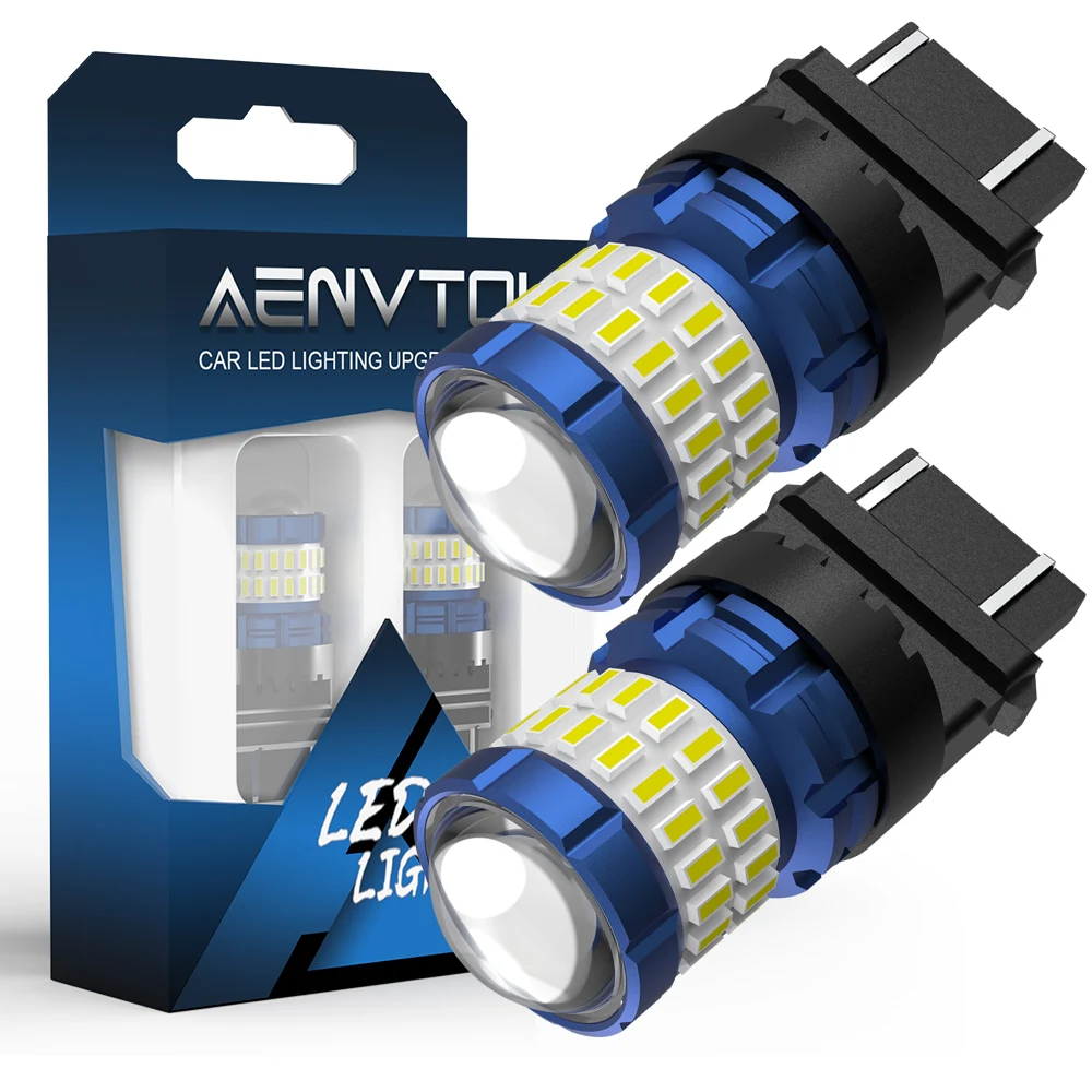 

AENVTOL 2x Canbus T25 3156 3157 P27W P27/5W LED Bulb Backup Reverse Lamps Daytime Running Light Brake Taillight Turn Signal Lamp