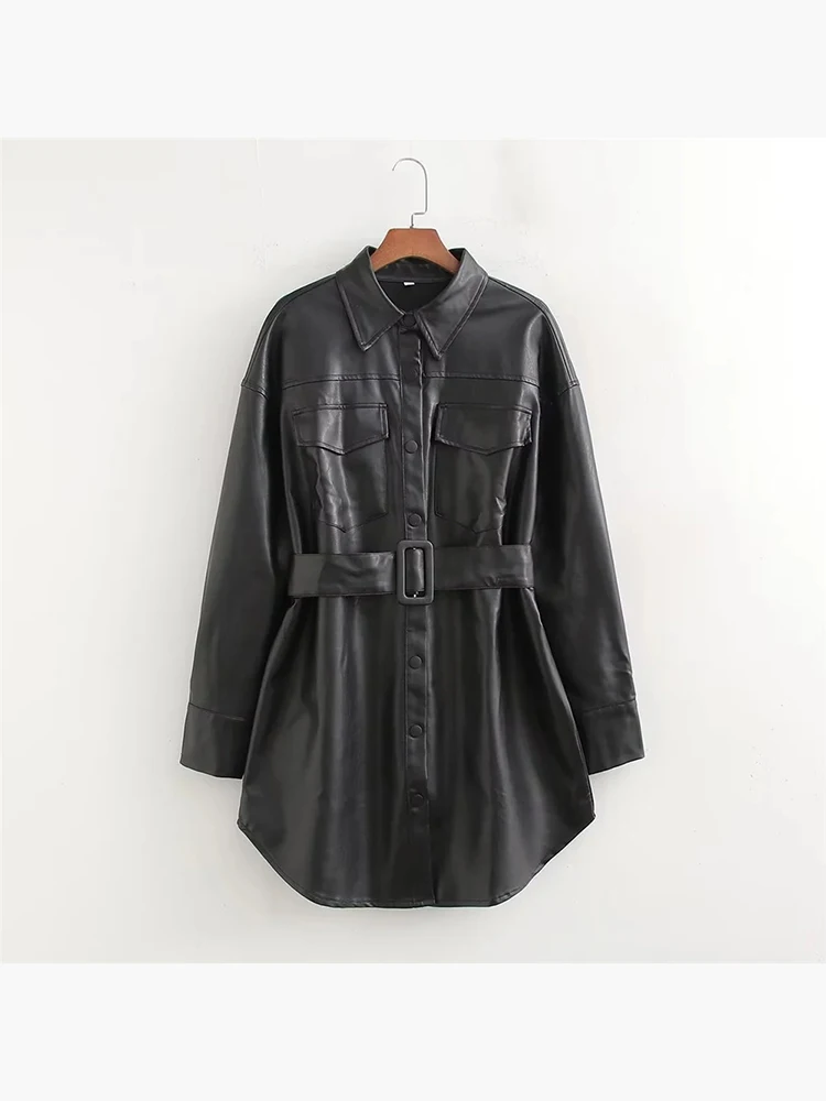 Autumn New Fashion Black Faux Leather Long Jackets 2023 Casual Turn-Down Collar Single Breasted Pu Outwear
Autumn New Fashion Black Faux Leather Long Jackets 2023 Casual Turn-Down Collar Single Breasted Pu Outwear