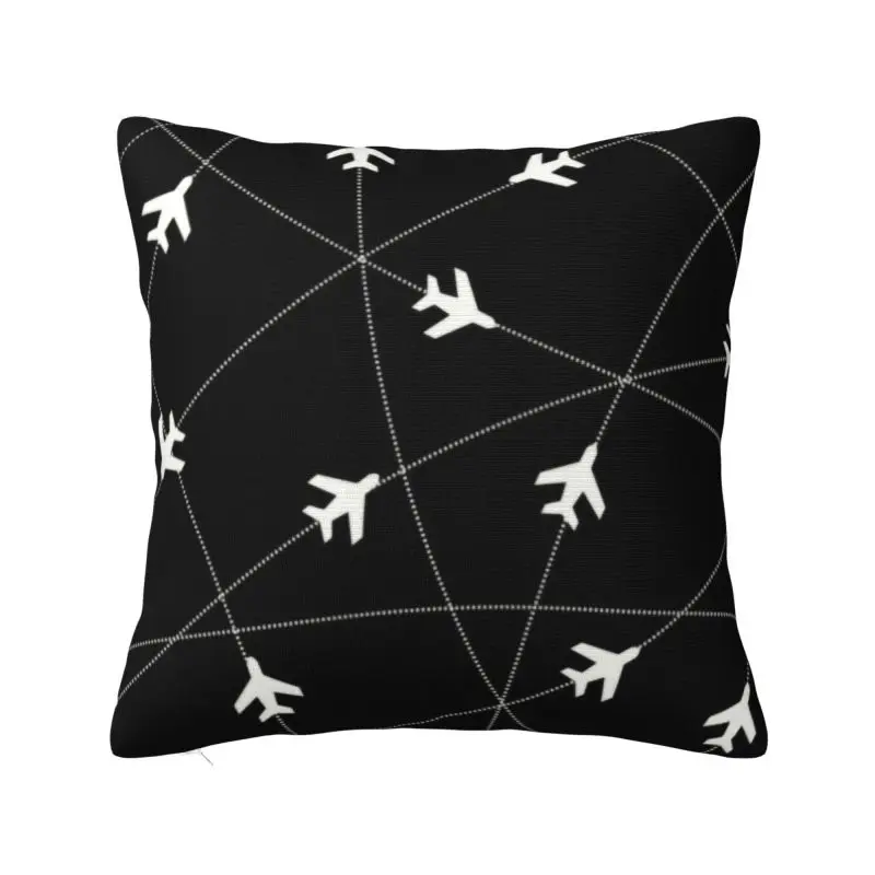 

Air Traffic Controllers Pillow Case 40x40cm Sofa Fighter Pilot Aircraft Modern Cushion Cover Soft Pillowcase