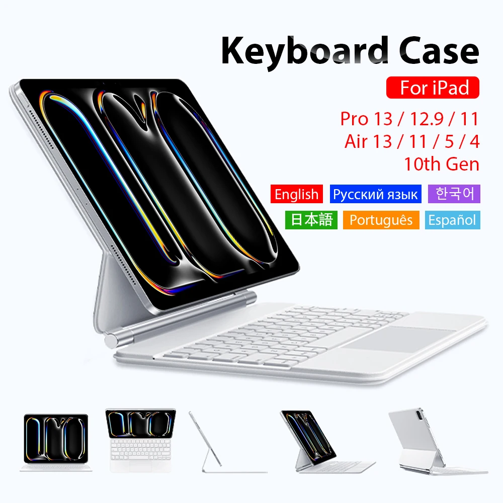 Клавиатура для Ipad Pro 13 11 M4 M2 2024 12,9 12 9 6th 5th 4th, Магнитный чехол для Ipad Air 6 5 4 10th Generation 10,9, чехол
Клавиатура для Ipad Pro 13 11 M4 M2 2024 12,9 12 9 6th 5th 4th, Магнитный чехол для Ipad Air 6 5 4 10th Generation 10,9, чехол