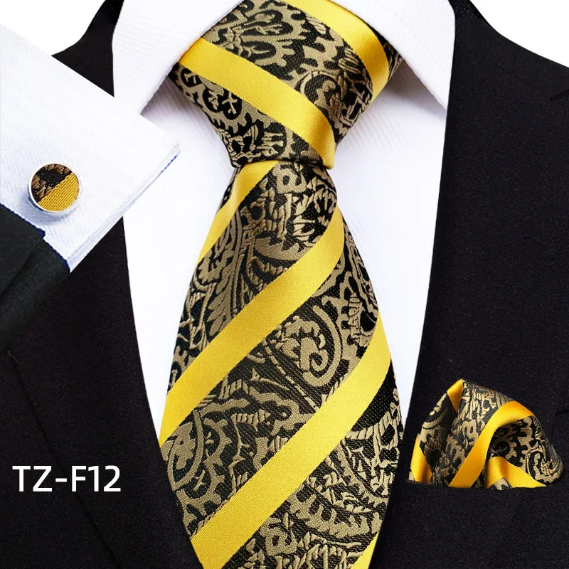 Gold Silk Tie For Mens Business Formal Necktie Handkerchief Cufflinks Set For Wedding Suits Pocket Square Hanky Neck Tie Gifts 
Gold Silk Tie For Mens Business Formal Necktie Handkerchief Cufflinks Set For Wedding Suits Pocket Square Hanky Neck Tie Gifts