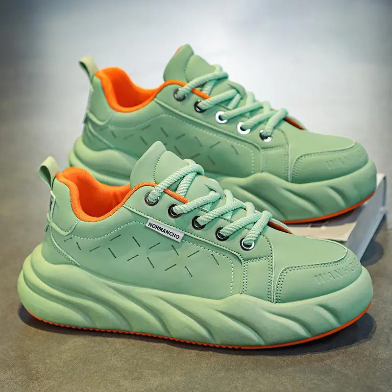 Мужские белые туфли, новинка сезона осень 2023, модные брендовые повседневные кожаные туфли, мужские белые спортивные туфли с мягкой подошвой, обувь для скейтборда, Summe 
Мужские белые туфли, новинка сезона осень 2023, модные брендовые повседневные кожаные туфли, мужские белые спортивные туфли с мягкой подошвой, обувь для скейтборда, Summe