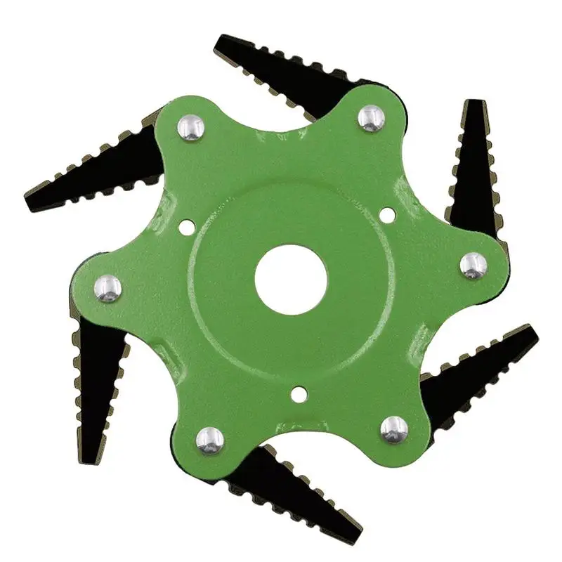 

Steel Blade Grass Trimmer Six-leaf Steel Trimmer Head For Grass Eater Steel Wire Rotary Brush Cutter Trimmer Head Grass Blade