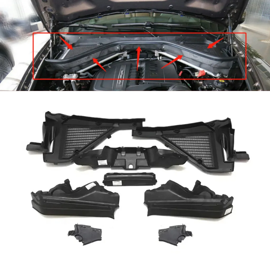 Комплект перегородки верхнего отсека двигателя для BMW X5 X6 E70 E71 2007-2013, 1 комплект
Комплект перегородки верхнего отсека двигателя для BMW X5 X6 E70 E71 2007-2013, 1 комплект
