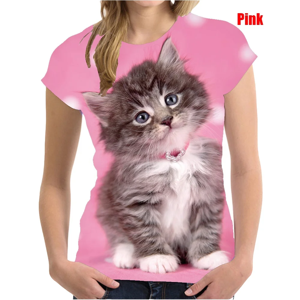 2022 Hot Sale New Cool T-shirt Women 3d Print Cute Cat Short Sleeve Tops Tees T Shirt
2022 Hot Sale New Cool T-shirt Women 3d Print Cute Cat Short Sleeve Tops Tees T Shirt