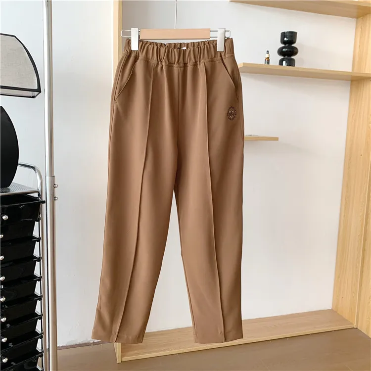 Harem Pants Khaki Color Bear Embroidery Loose Casual Drea String Long Trousers Winter Autumn Clothing
Harem Pants Khaki Color Bear Embroidery Loose Casual Drea String Long Trousers Winter Autumn Clothing