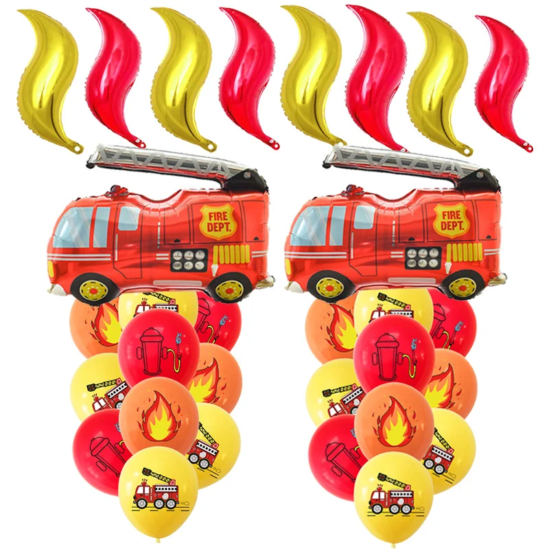 Large Firetruck Foil Balloons Birthday Party 24 Inch Flame Balloons Fire Engine Rescue Themed Decorations Firefighter Supplies
Large Firetruck Foil Balloons Birthday Party 24 Inch Flame Balloons Fire Engine Rescue Themed Decorations Firefighter Supplies