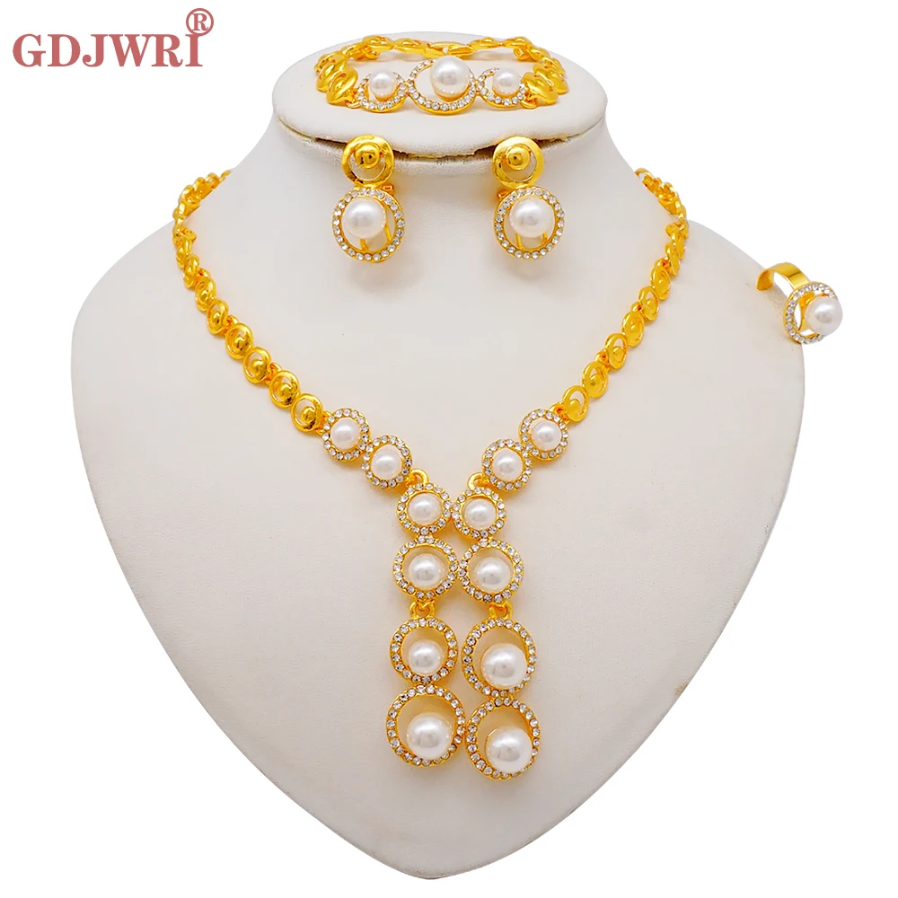 Luxury Gold Color Double Layered Necklace Jewelry Sets For Women African Water Drop Crystal Jewellery Indian Set Gifts 33 Mallzona S8ba1136b18ce431d8b10641ed3e531f6c Luxury Gold Color Double Layered Necklace Jewelry Sets For Women African Water Drop Crystal Jewellery Indian Set Gifts Mallzona
