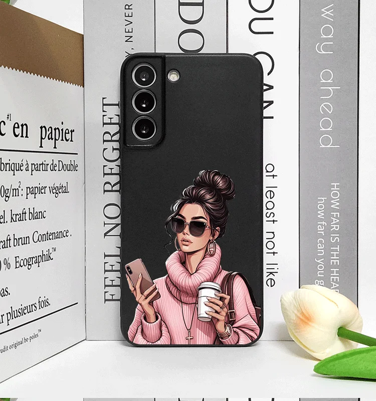 Girl Women Coffee Miss Phone Case for Samsung Galaxy A15 A13 A14 A55 A16 A54 A53 A52 A51 A71 5G Fashion Lady Female Soft Covers Girl Women Coffee Miss Phone Case for Samsung Galaxy A15 A13 A14 A55 A16 A54 A53 A52 A51 A71 5G Fashion Lady Female Soft Covers