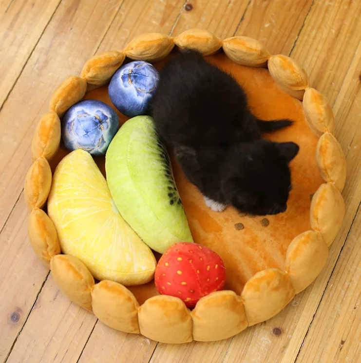Pet Plush Cat Dog Mat Kennel Lounger for Cats Litter Winter Warm Blanket Creative Pets Mats Fruit Egg Tart Bed Cat Accessories
Pet Plush Cat Dog Mat Kennel Lounger for Cats Litter Winter Warm Blanket Creative Pets Mats Fruit Egg Tart Bed Cat Accessories