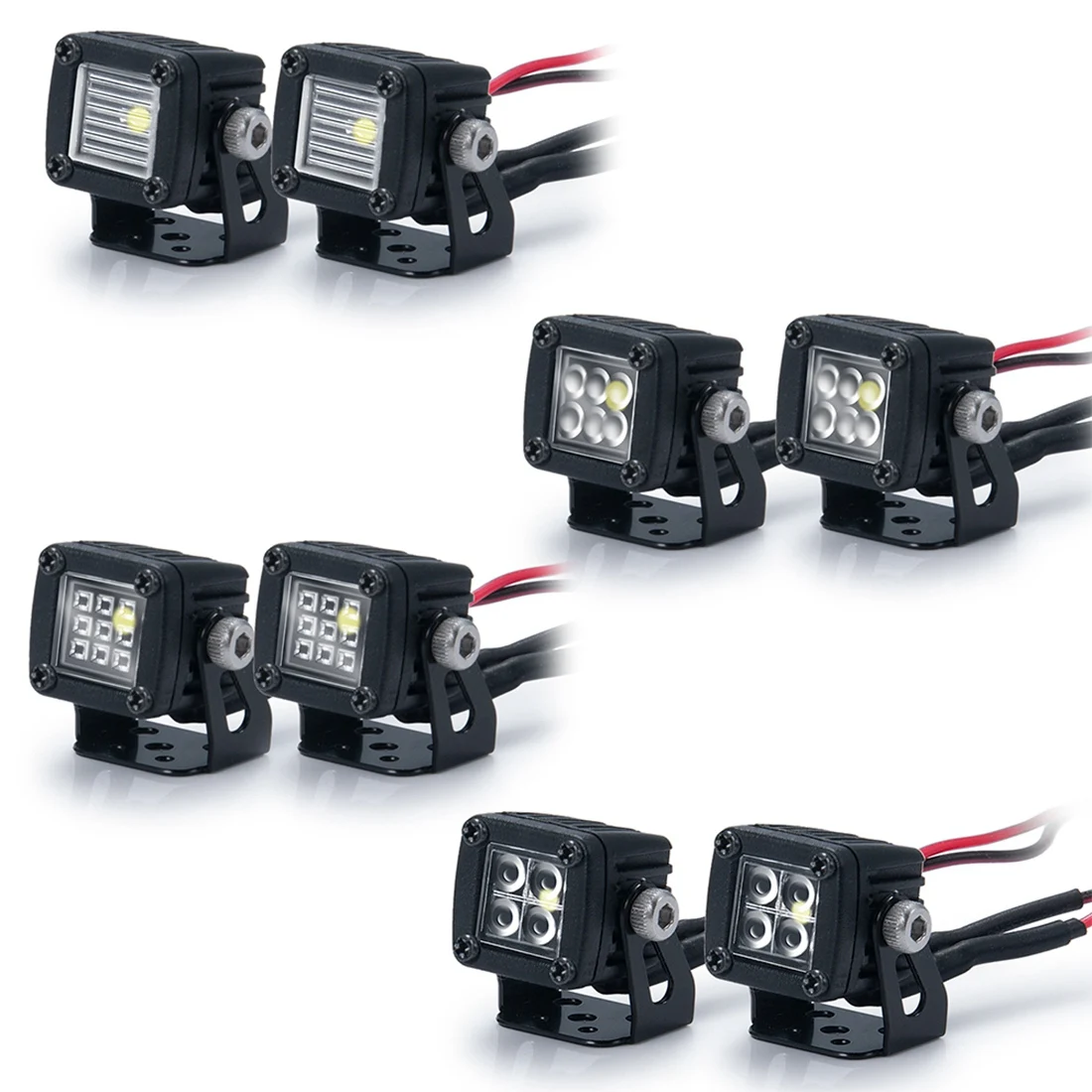Modified Headlights Spotlights Car Top Lights Bumper Lights for AXIAL SCX10 JEEP TRAXXAS TRX4 TRX6 1/10 RC Crawler Car,A
Modified Headlights Spotlights Car Top Lights Bumper Lights for AXIAL SCX10 JEEP TRAXXAS TRX4 TRX6 1/10 RC Crawler Car,A