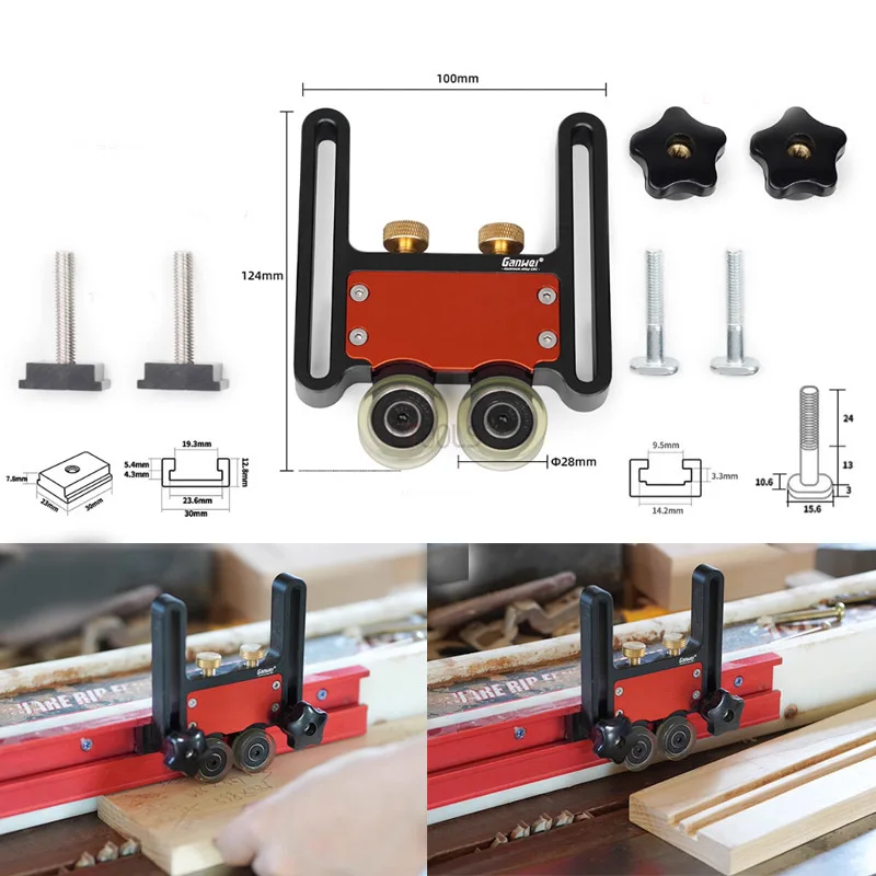 Carpentry Safety Pushing Aluminum Alloy Multipurpose Feather Loc Board Woodworking Saw Table Pressing Feeder Guider Anti Rebound
Carpentry Safety Pushing Aluminum Alloy Multipurpose Feather Loc Board Woodworking Saw Table Pressing Feeder Guider Anti Rebound