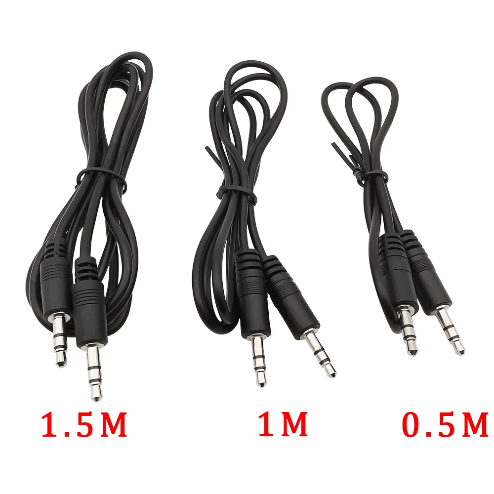 3.5mm Male To Male Audio Cable Connector 3.5mm Plug Stereo Audio Aux Cable Extension Wire For Car Phone Earphone 0.5M 1M 1.5M
3.5mm Male To Male Audio Cable Connector 3.5mm Plug Stereo Audio Aux Cable Extension Wire For Car Phone Earphone 0.5M 1M 1.5M