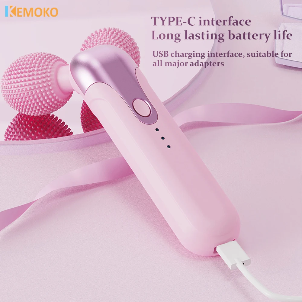 

3D Electric Massager for Face Roller Facial Lifting Cleansing V-face Moisturizer Essence Absorption Instrument Skin Care Device