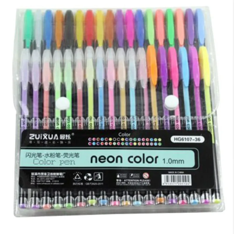 36 Gel Pens set Color gel pens Glitter Metallic pens Good gift For Coloring Kids Sketching Painting Drawing
36 Gel Pens set Color gel pens Glitter Metallic pens Good gift For Coloring Kids Sketching Painting Drawing