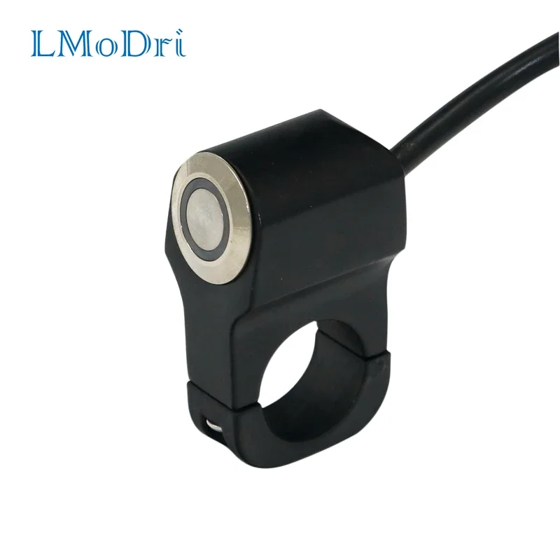 

LMoDri Motorcycle Switches 7/8" 22mm Handlebar Mount Switch Headlight Hazard Brake Light Horn Power ON-OFF With LED Indicator