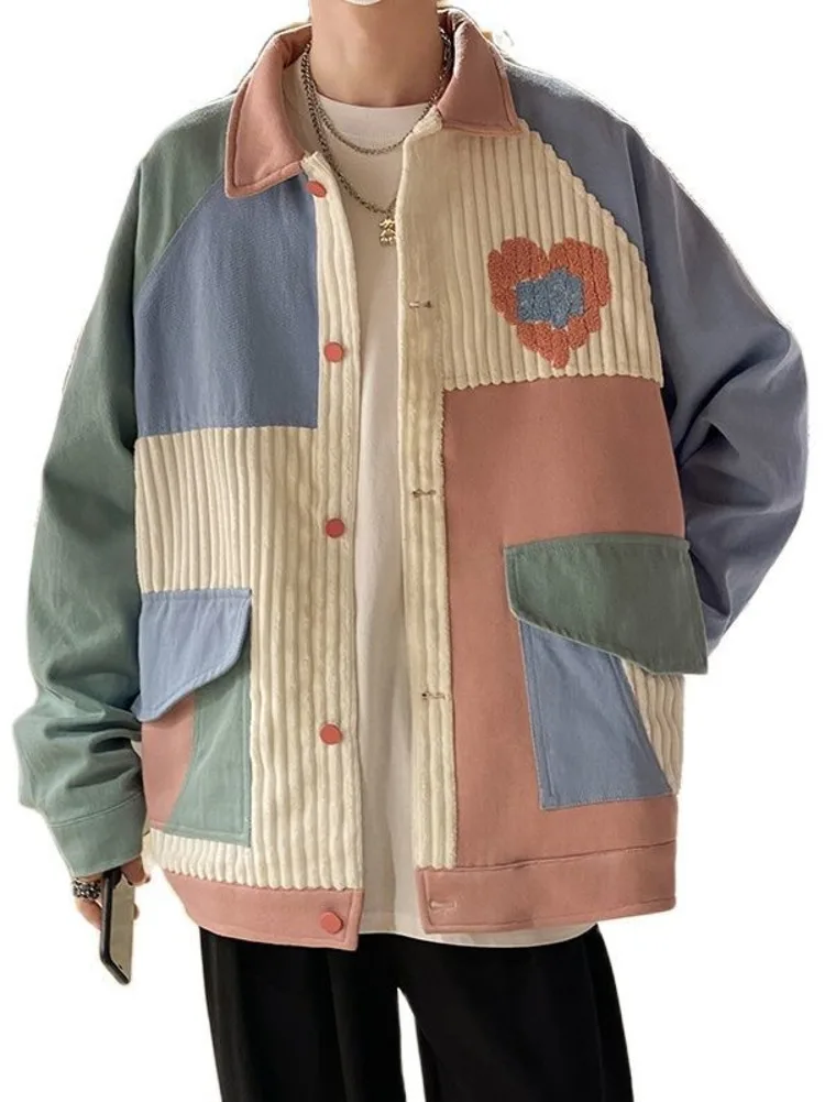 Corduroy Jacket Men Women American Retro Pockets Hip Hop Patchwork Outerwear Autumn Unisex All-match Couple Turn Down Collar
Corduroy Jacket Men Women American Retro Pockets Hip Hop Patchwork Outerwear Autumn Unisex All-match Couple Turn Down Collar