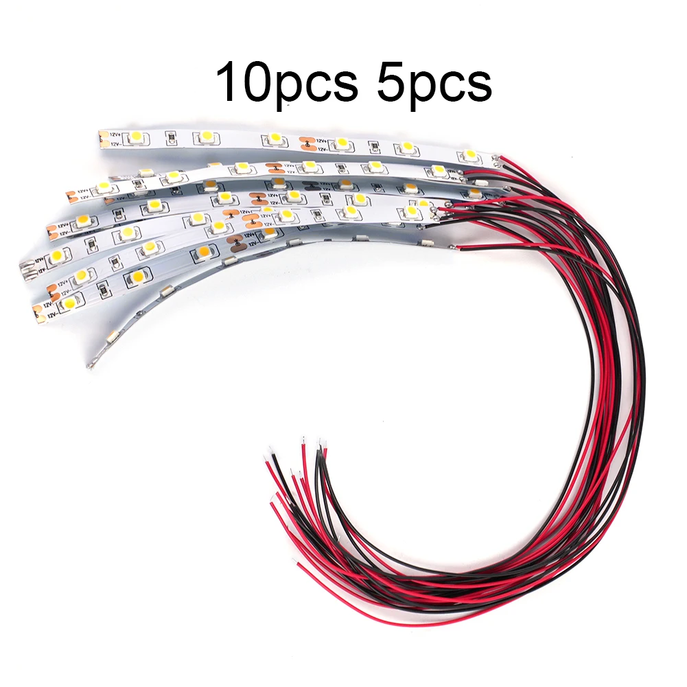 10pcs LED Light Strip Pre Wired Strip 6 Led SMD 20cm Patch For Dollhouse Miniature Room Model Railroad Track Side Accessories
10pcs LED Light Strip Pre Wired Strip 6 Led SMD 20cm Patch For Dollhouse Miniature Room Model Railroad Track Side Accessories