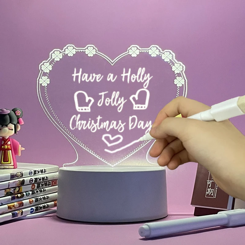 Note Board Creative USB Led Night Light Message Board Nightlights Gift for Kids Girlfriend Tree Christmas Decoration Night Lamp
Note Board Creative USB Led Night Light Message Board Nightlights Gift for Kids Girlfriend Tree Christmas Decoration Night Lamp