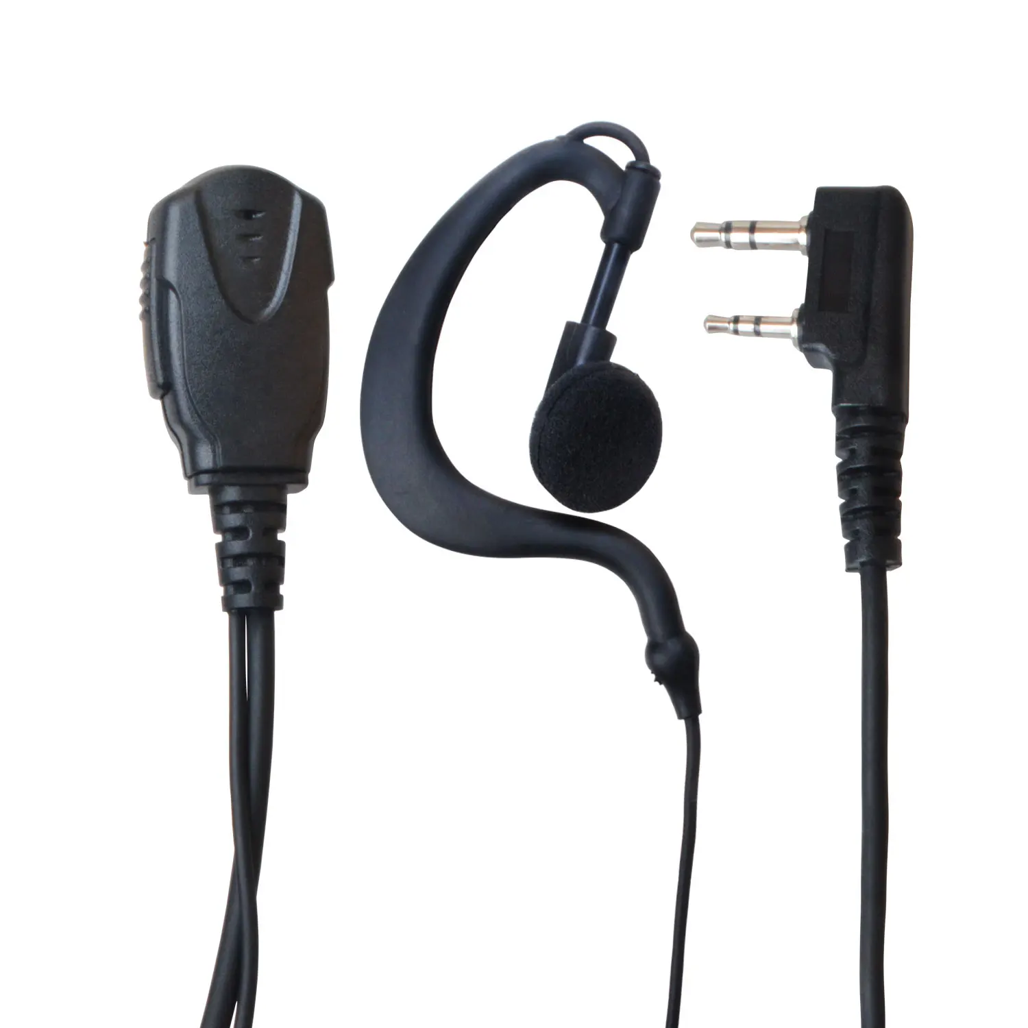 

Walkie talkie Headset 2 Pin K plug with PTT two way radio Earpiece for Baofeng Uv-5R Bf-888S Uv5R Two Way Radio