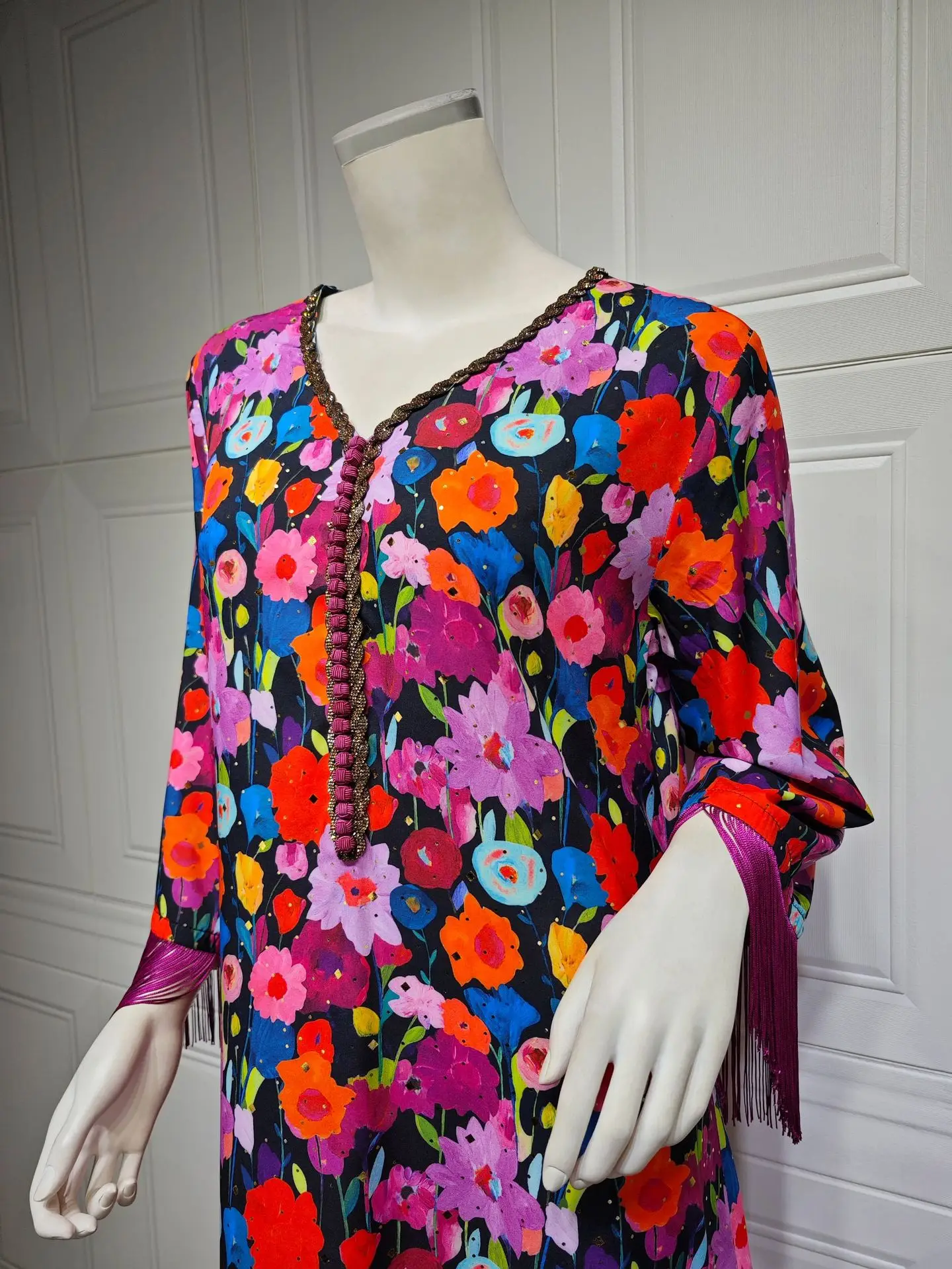 عيد مسلم شرابة فستان عبايات للنساء الماس جلابية المغرب فساتين الحفلات دبي عباية قفطان إسلام فيستدوس رداء عربي طويل عيد مسلم شرابة فستان عبايات للنساء الماس جلابية المغرب فساتين الحفلات دبي عباية قفطان إسلام فيستدوس رداء عربي طويل