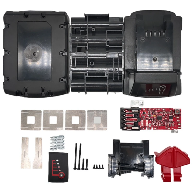 Battery Case+PCB Charging Circuit Board For Milwaukee M18 10 Core 18V 18650 Kit Li-Ion Battery Case Protective Board Kit
Battery Case+PCB Charging Circuit Board For Milwaukee M18 10 Core 18V 18650 Kit Li-Ion Battery Case Protective Board Kit