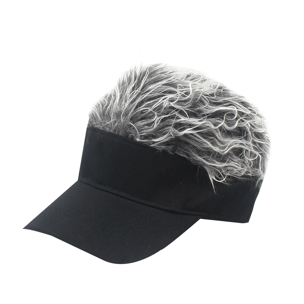 

2023 New Baseball Cap With Spiked Hairs Wig Baseball Hat With Spiked Wigs Men Women Casual Concise Sunshade Adjustable Sun Visor