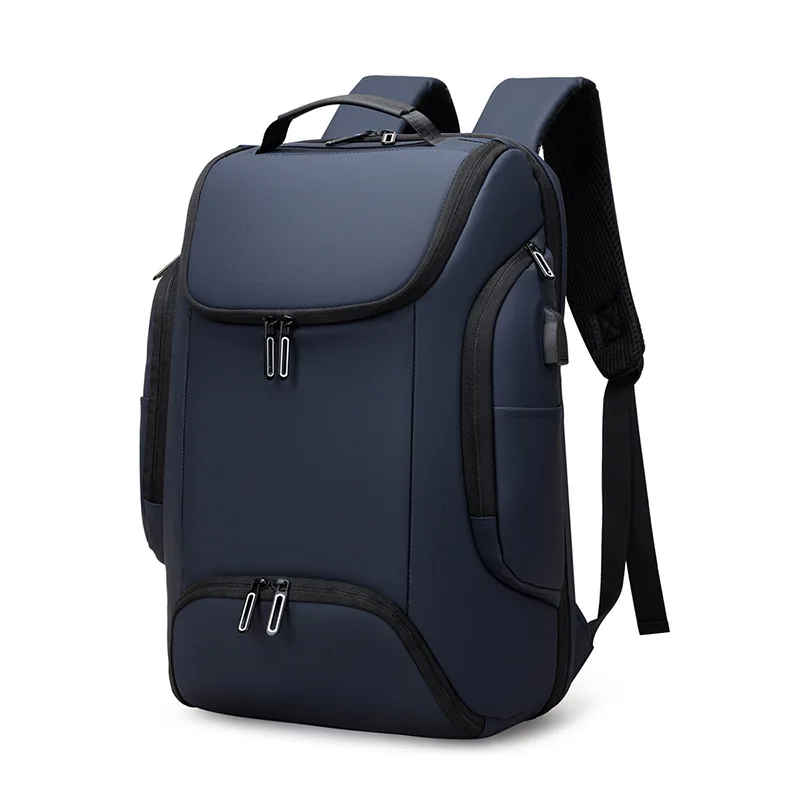 

USB charging student backpack Multi functional splash proof leisure travel backpack Large capacity anti-theft business backpack