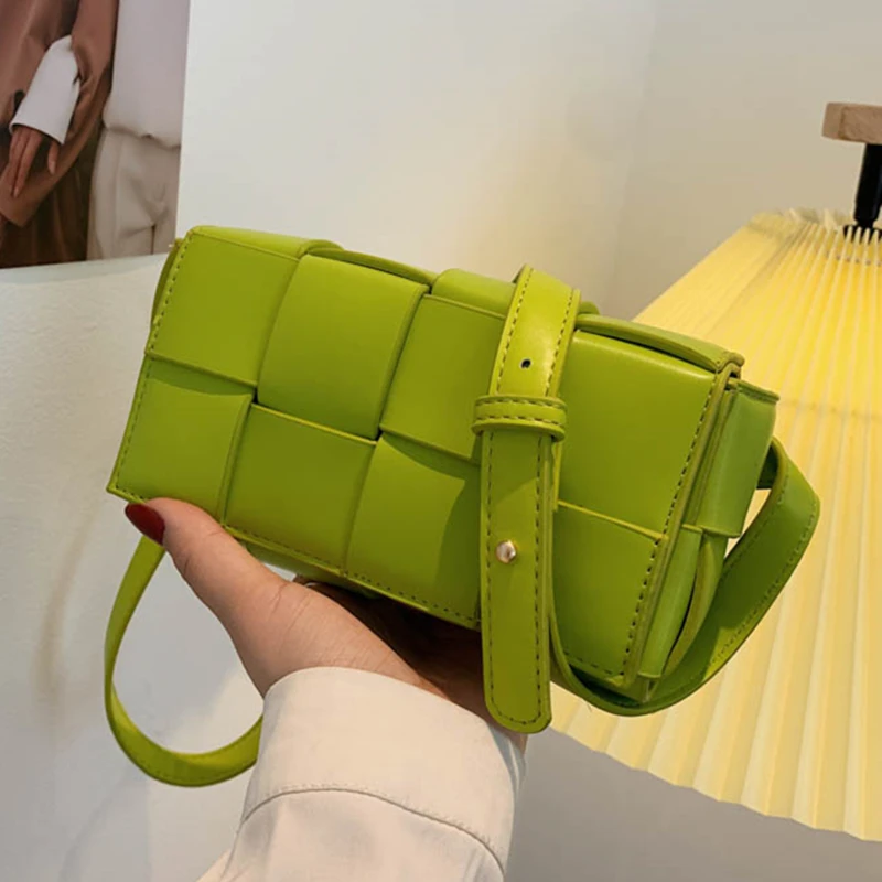 

Новая брендовая плетеная Сумка через плечо, роскошная модная женская сумка-мессенджер из искусственной кожи для ежедневного использования, Женский кошелек, сумочки для телефона