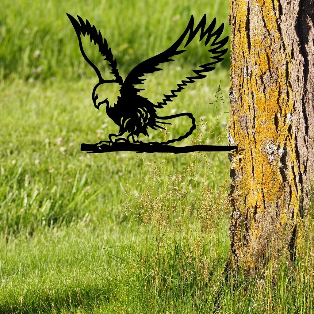 

Hello Young Metal Eagle Flying Free Silhouette Outdoor Decoration Yard Decor Metal Yard Art Garden Tree Decor Outdoor Backyard