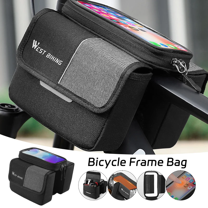 Bicycle Bag Cycling Top Front Tube Frame Bag Phone Case Storage Touch Screen Mtb Bike Phone Pack Riding Equipment
Bicycle Bag Cycling Top Front Tube Frame Bag Phone Case Storage Touch Screen Mtb Bike Phone Pack Riding Equipment