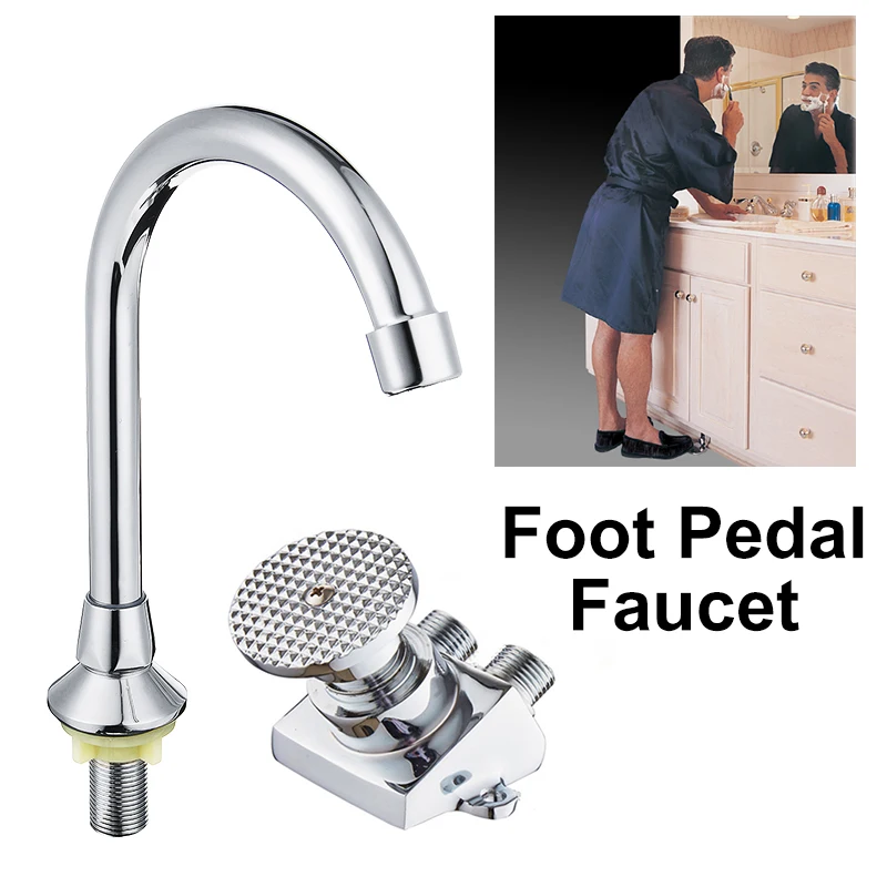 Foot-operated Faucet Brass Hospital Laboratory Food Factory Basin Foot Valve Single Cold Foot Faucet Kichen Water Faucet Sale
Foot-operated Faucet Brass Hospital Laboratory Food Factory Basin Foot Valve Single Cold Foot Faucet Kichen Water Faucet Sale