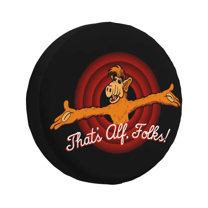 

Custom That's Alf Folks Spare Tire Cover for Jeep Wrangler Alien Life Form Sci Fi Tv Show 4WD 4x4 Trailer Car Wheel Protector