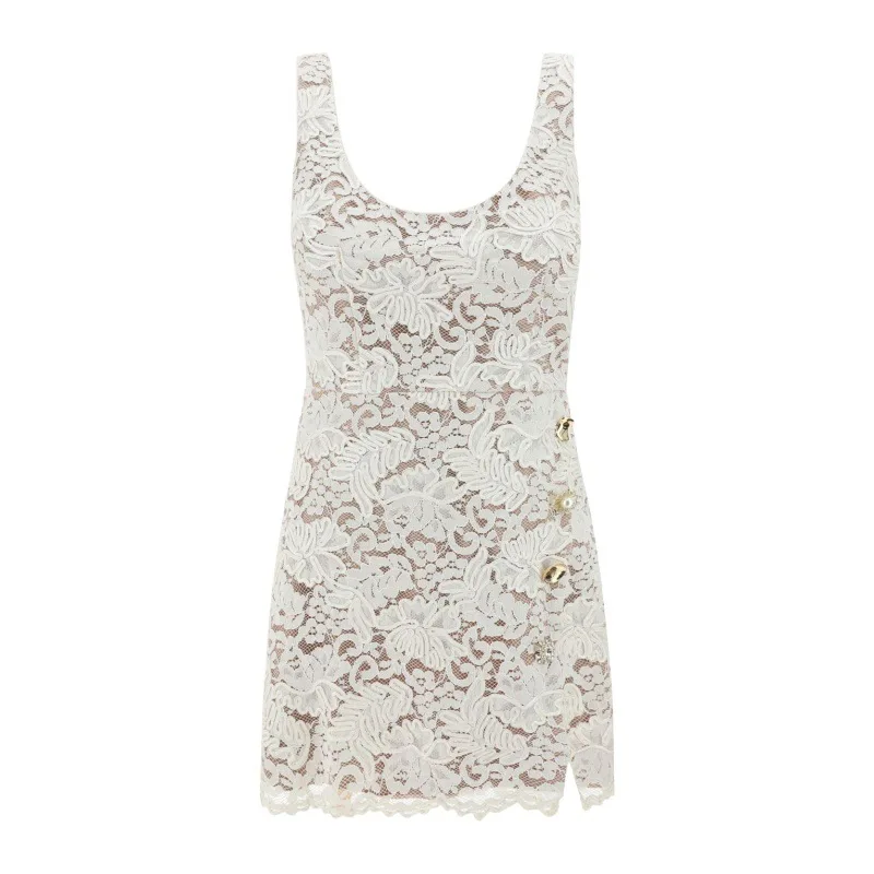 JAMERARY Runway Brand Single Breasted Flower Embroidery White Lace Prom Slit Dress Women Vest Tank Sleeveless Mini Vestidos
JAMERARY Runway Brand Single Breasted Flower Embroidery White Lace Prom Slit Dress Women Vest Tank Sleeveless Mini Vestidos