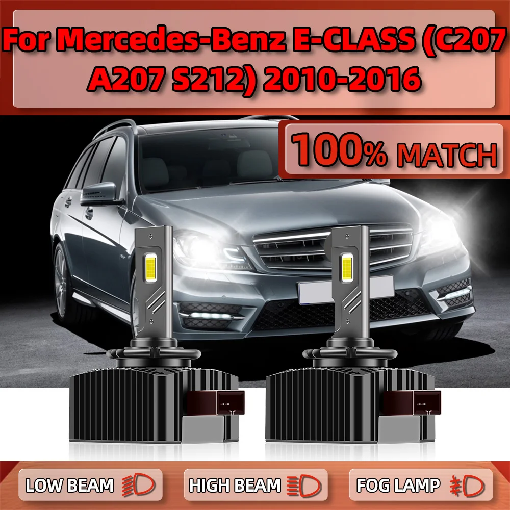 120W 25000LM D1S LED Headlights Canbus HID Bulbs 6000K Turbo Lamp Plug&Play For Mercedes-Benz E-CLASS (C207 A207 S212) 2010-2016
120W 25000LM D1S LED Headlights Canbus HID Bulbs 6000K Turbo Lamp Plug&Play For Mercedes-Benz E-CLASS (C207 A207 S212) 2010-2016
